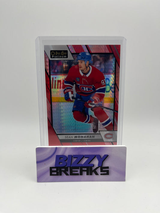 *SINGLES* SEAN MONAHAN PLATINUM RED PRISM 161/199 MONTREAL CANADIENS