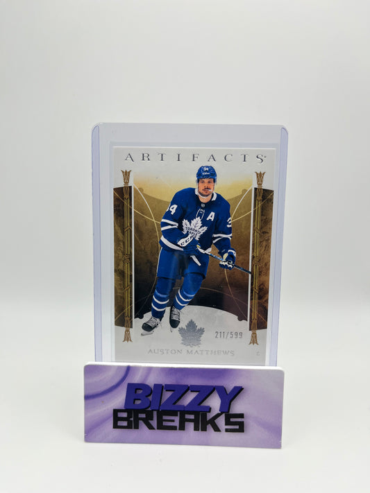 *SINGLES* AUSTON MATTHEWS ARTIFACTS BASE /599 TORONTO MAPLE LEAFS