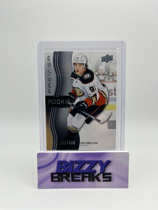 *SINGLES* LEO CARLSSON PREMIER BASE ROOKIE 171/399 ANAHEIM DUCKS