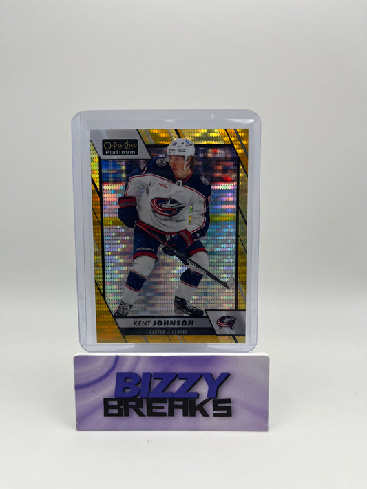*SINGLES* KENT JOHNSON  PLATINUM SEISMIC GOLD 3/50 COLUMBUS BLUE JACKETS