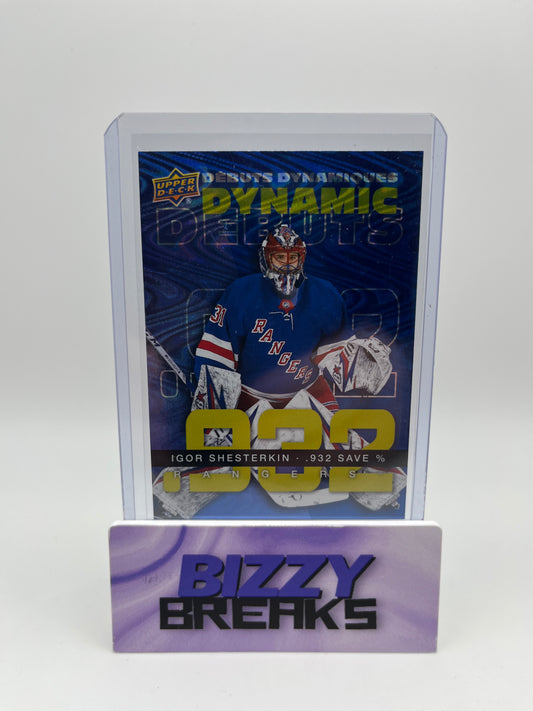 *SINGLES* IGOR SHESTERKIN DYNAMIC DEBUTS NEW YORK RANGERS