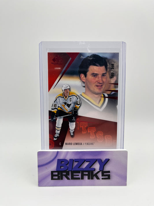 *SINGLES* MARIO LEMIEUX SP GAME-USED LEGEND BASE 165/258 PITTSBURGH PENGUINS