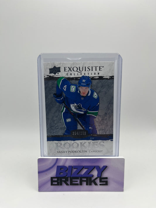 *SINGLES* VASILY PODKOLZIN EXQUISITE COLLECTION ROOKIES 254/299 VANCOUVER CANUCKS