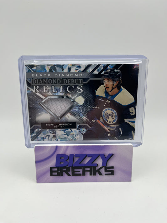 *SINGLES* KENT JOHNSON DIAMOND DEBUT RELICS COLUMBUS BLUE JACKETS