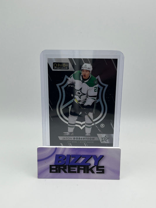 *SINGLES* JASON ROBERTSON PLATINUM NHL SHIELD PARALLEL DALLAS STARS
