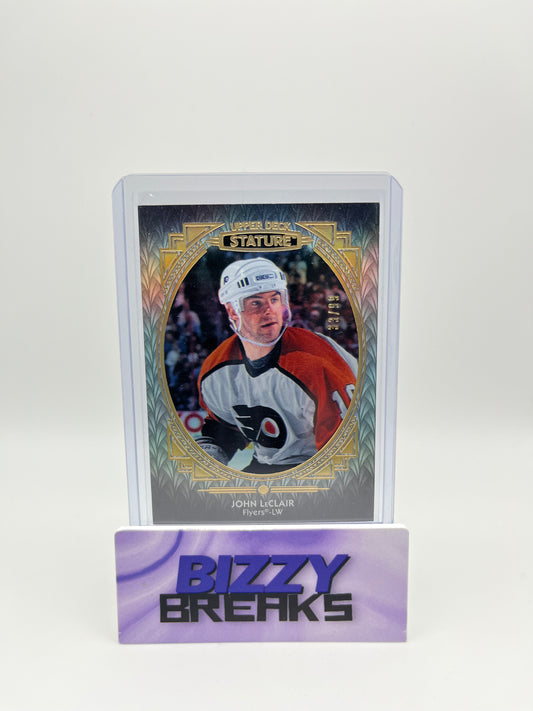 *SINGLES* JOHN LECLAIR STATURE PORTRAIT 33/99 PHILADELPHIA FLYERS