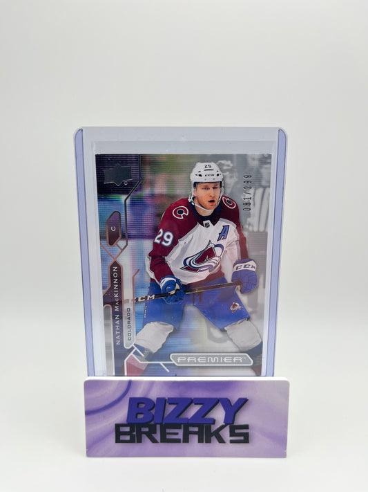 *SINGLES* NATHAN MACKINNON PREMIER BASE 81/299 COLORADO AVALANCHE
