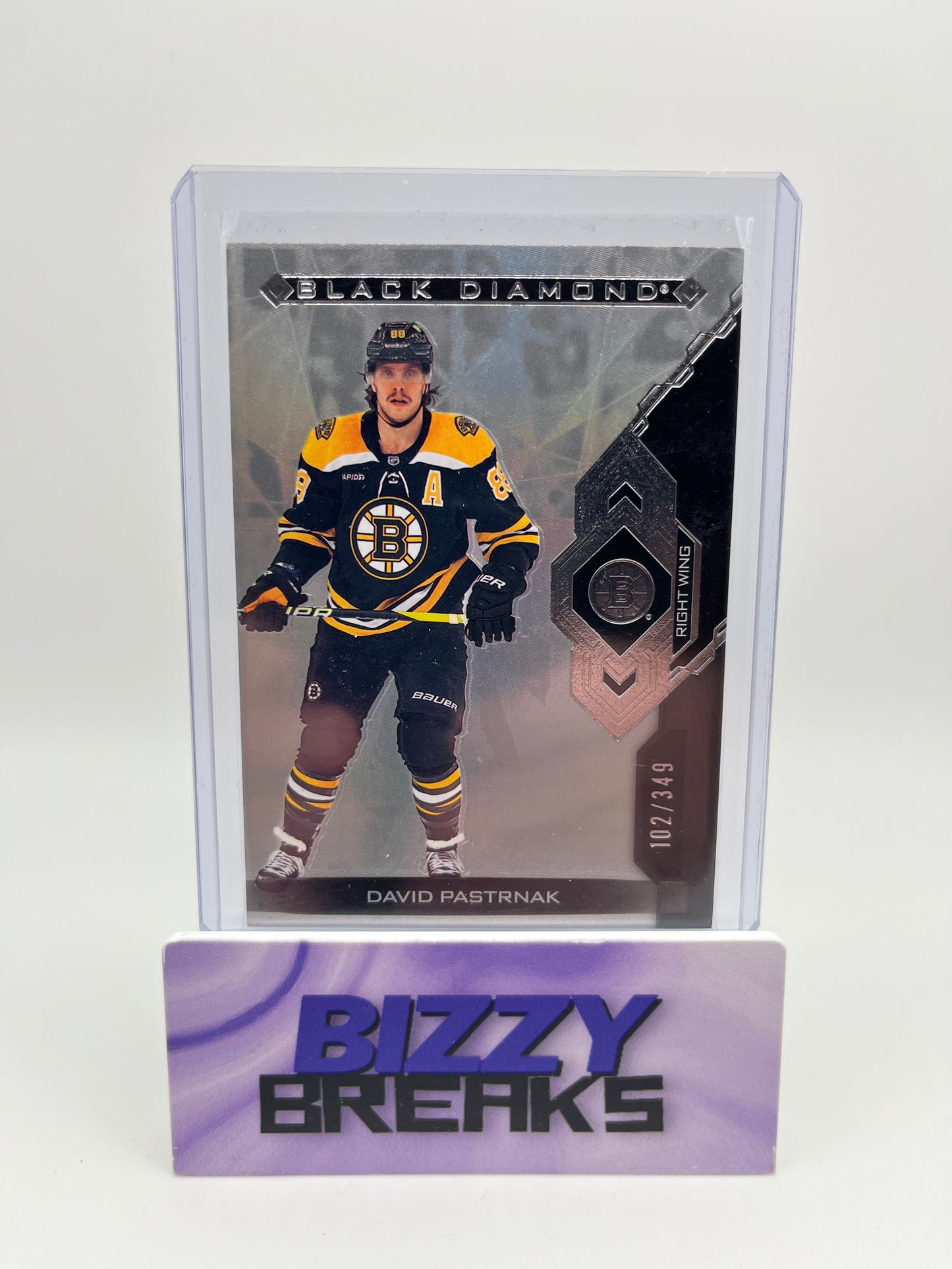 *SINGLES* DAVID PASTRNAK BLACK DIAMOND BASE /349 BOSTON BRUINS