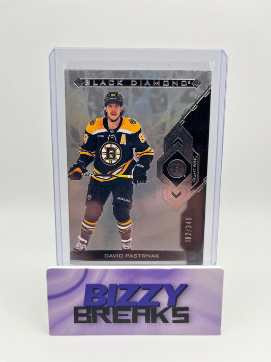 *SINGLES* DAVID PASTRNAK BLACK DIAMOND BASE /349 BOSTON BRUINS