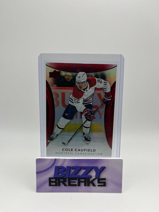 *SINGLES* COLE CAUFIELD TRILOGY BASE RED 324/499 MONTREAL CANADIENS