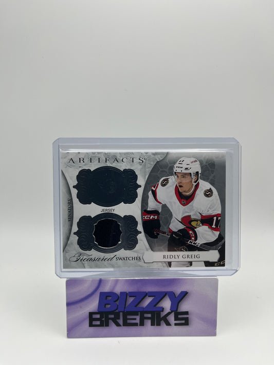 *SINGLES* RIDLY GREIG ARTIFACTS TREASURED SWATCHES OTTAWA SENATORS