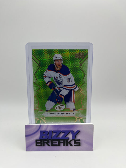 *SINGLES* CONNOR MCDAVID ICE GREEN PARALLEL EDMONTON OILERS