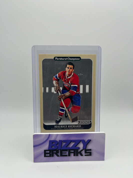 *SINGLES* MAURICE RICHARD PARKHURST CHAMPIONS LEGENDS BASE MONTREAL CANADIENS