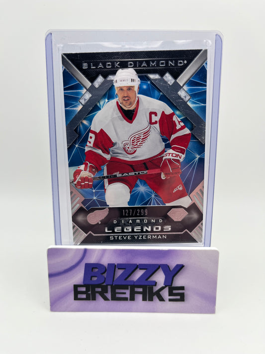*SINGLES* STEVE YZERMAN BLACK DIAMOND LEGENDS /299 DETROIT RED WINGS