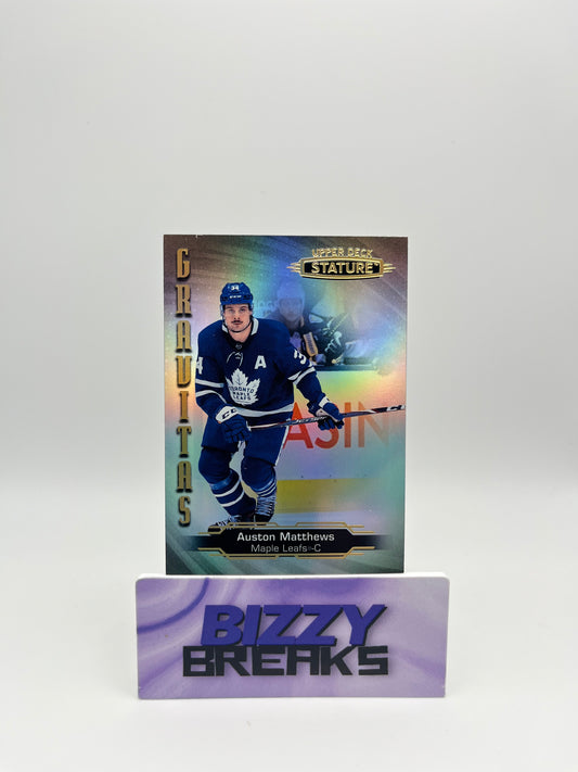 *SINGLES* AUSTON MATTHEWS STATURE GRAVITAS TORONTO MAPLE LEAFS