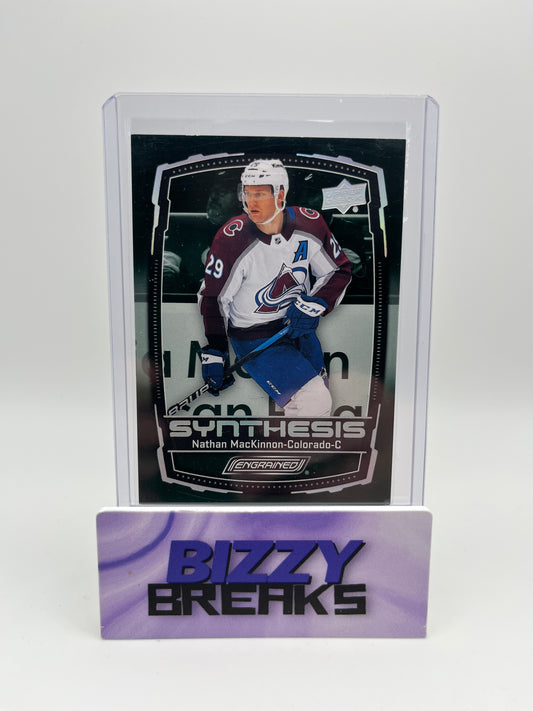 *SINGLES* NATHAN MACKINNON ENGRAINED SYNTHESIS GREEN COLORADO AVALANCHE