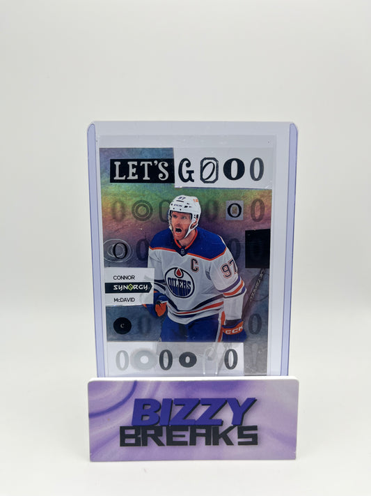 *SINGLES* CONNOR MCDAVID SYNERGY "LET'S GO" DIG THE **** IN, ITS THE FINALS!! EDMONTON OILERS