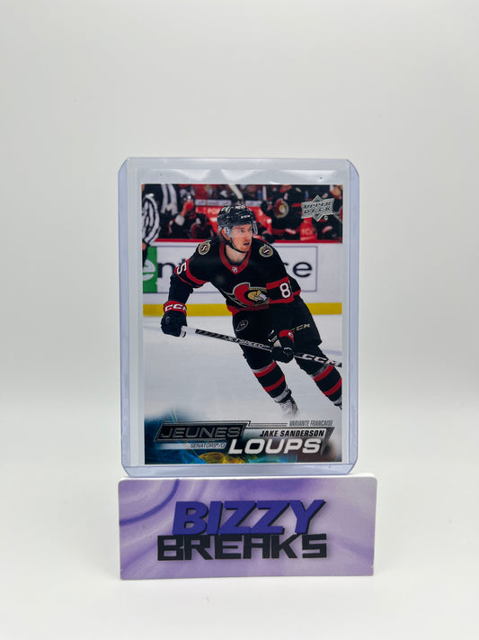 *SINGLES* JAKE SANDERSON YOUNG GUNS JEUNES LOUPS OTTAWA SENATORS
