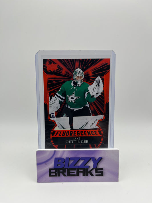 *SINGLES* JAKE OETTINGER ORANGE FLUORESCENCE ROOKIE DALLAS STARS
