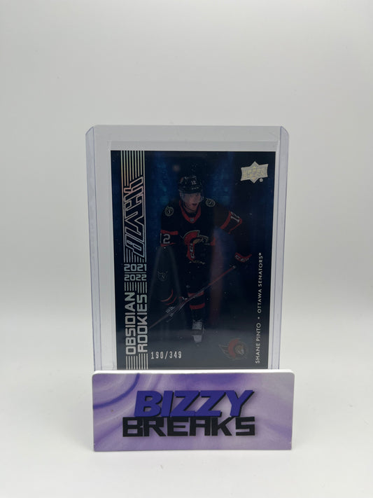 *SINGLES* SHANE PINTO BLACK OBSIDIAN ROOKIES 190/349 OTTAWA SENATORS