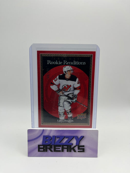 *SINGLES* LUKE HUGHES TRILOGY ROOKIE RENDITIONS RED 146/799 NEW JERSEY DEVILS