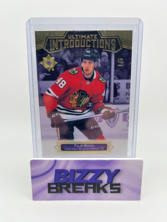 *SINGLES* FILIP ROOS ULTIMATE INTRODUCTIONS 1/5 CHICAGO BLACKHAWKS